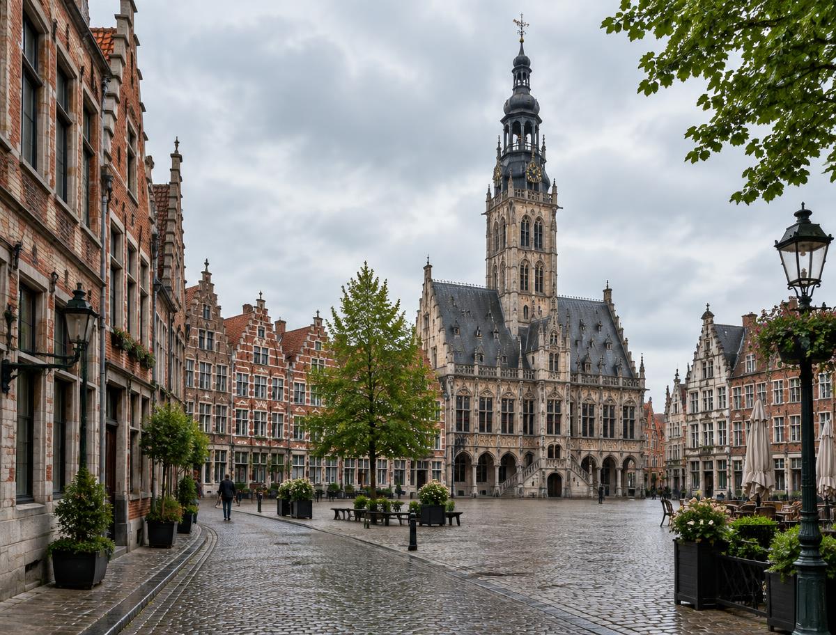 Sfeervisualisatie van het historische Lier