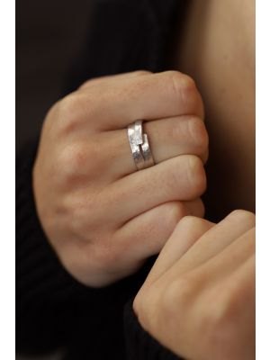 Zilveren ONNO ring R0364